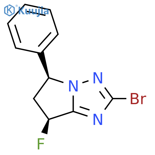 5H-Pyrrolo[1,2-b][1,2,4]triazole, 2-bromo-7-fluoro-6,7-dihydro-5-phenyl-, (5S,7S)- structure
