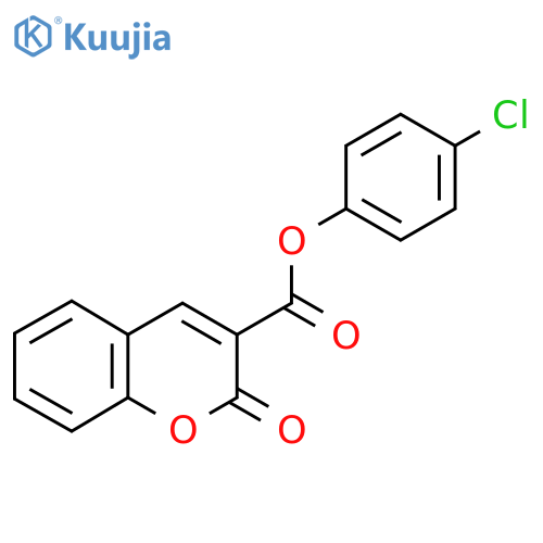 4-chlorophenyl 2-oxo-2H-chromene-3-carboxylate structure