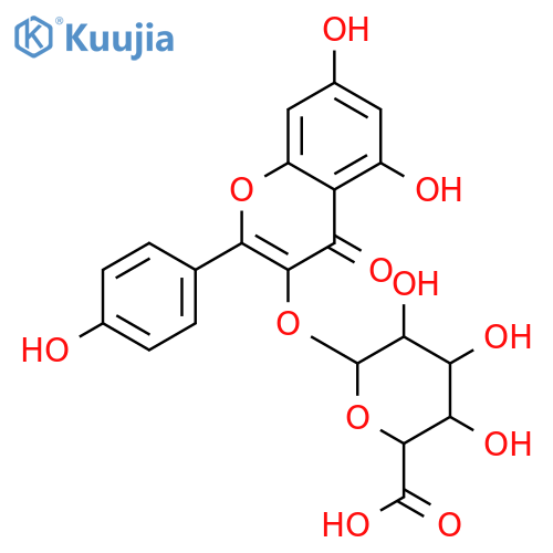 Kaempferol 3-O-β-D-glucuronide structure
