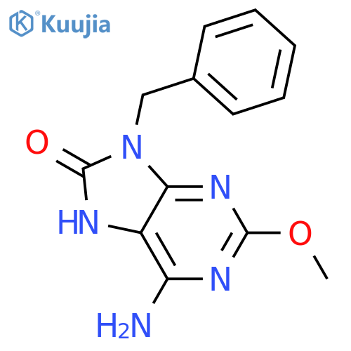 8H-PURIN-8-ONE, 6-AMINO-7,9-DIHYDRO-2-METHOXY-9-(PHENYLMETHYL)- structure