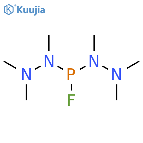 Phosphorofluoridous dihydrazide, hexamethyl- structure