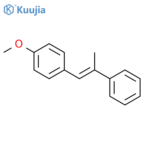 Benzene, 1-methoxy-4-(2-phenyl-1-propenyl)- structure