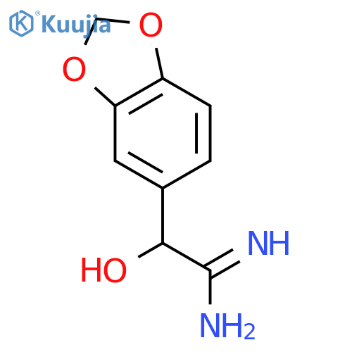 1,3-Benzodioxole-5-ethanimidamide,a-hydroxy- structure