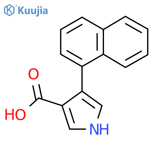 4-(Naphthalen-1-yl)-1h-pyrrole-3-carboxylic acid structure