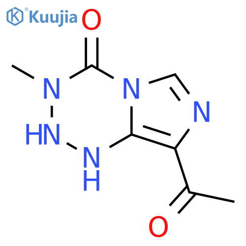 8-acetyl-3-methyl-imidazo[5,1-d]-1,2,3,5-tetrazin-4(3H)-one structure