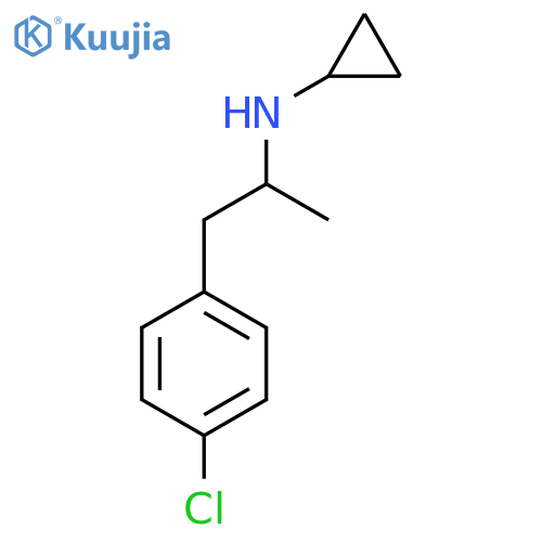 N-[1-(4-Chlorophenyl)propan-2-yl]cyclopropanamine structure