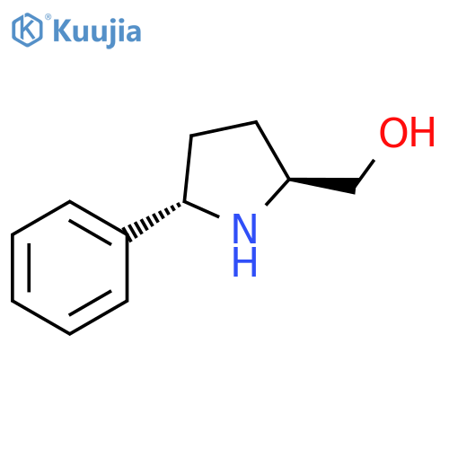 (2S,5S)-5-Phenyl-2-pyrrolidinemethanol structure