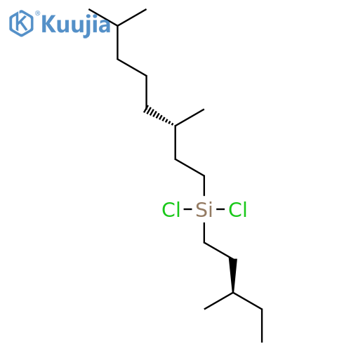 Silane, dichloro[(3S)-3,7-dimethyloctyl][(3R)-3-methylpentyl]- structure
