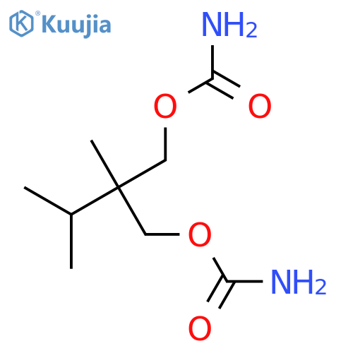 1,3-Propanediol,2-methyl-2-(1-methylethyl)-, 1,3-bis(hydrogen carbamate) structure