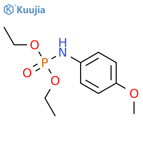 Phosphoramidic acid,N-(4-methoxyphenyl)-, diethyl ester structure