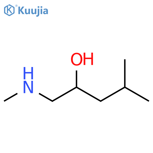 4-methyl-1-(methylamino)pentan-2-ol structure