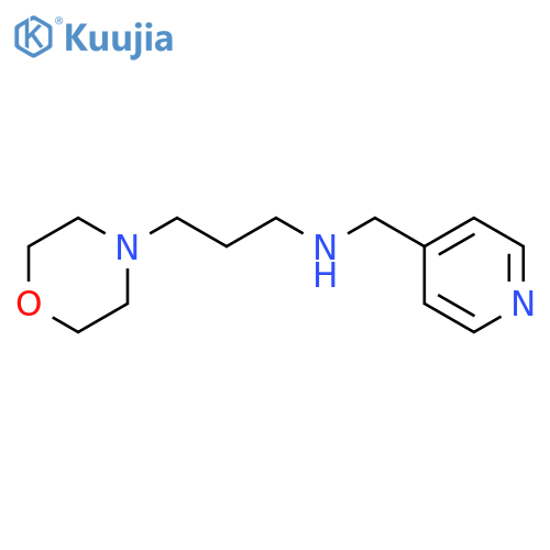 [3-(morpholin-4-yl)propyl][(pyridin-4-yl)methyl]amine structure