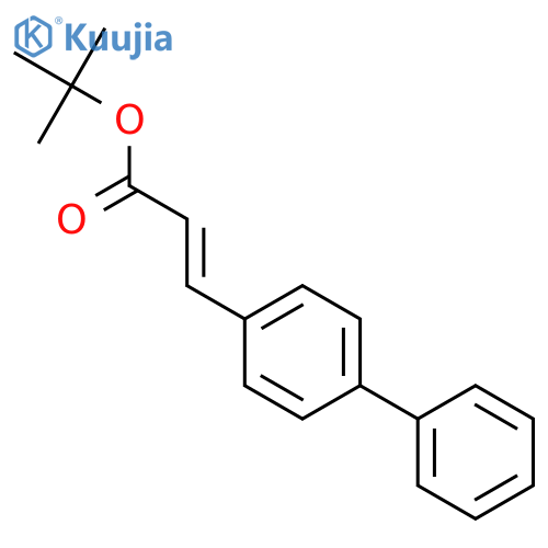 2-Propenoic acid, 3-[1,1'-biphenyl]-4-yl-, 1,1-dimethylethyl ester structure