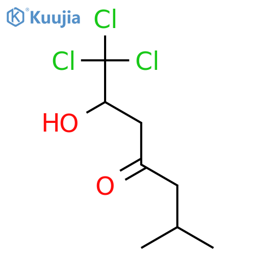 4-Heptanone,1,1,1-trichloro-2-hydroxy-6-methyl- structure