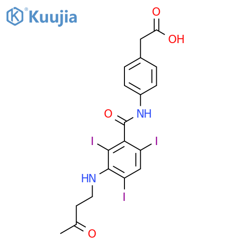 Benzeneacetic acid,4-[[3-(acetylethylamino)-2,4,6-triiodobenzoyl]amino]- structure