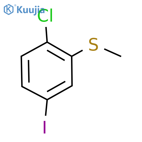 (2-Chloro-5-iodophenyl)(methyl)sulfane structure
