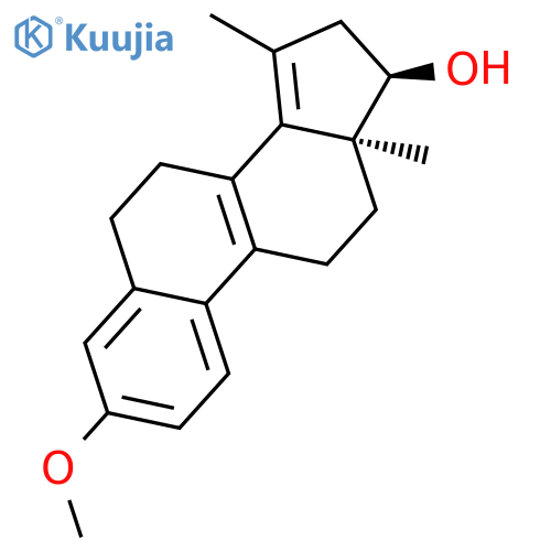 Estra-1,3,5(10),8,14-pentaen-17-ol, 3-methoxy-15-methyl-, (17a)- structure