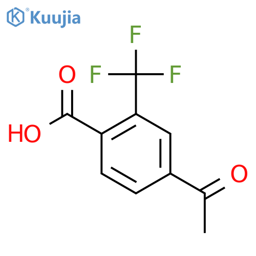 4-Acetyl-2-trifluoromethylbenzoic acid structure
