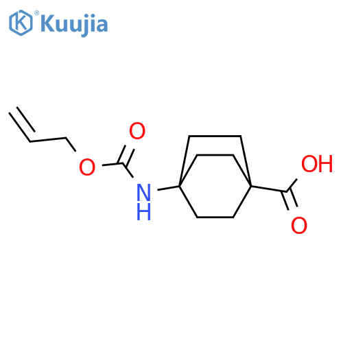 4-{(prop-2-en-1-yloxy)carbonylamino}bicyclo2.2.2octane-1-carboxylic acid structure
