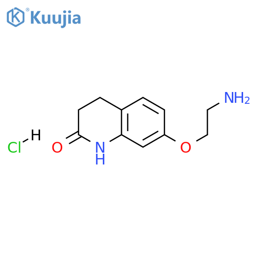 7-(2-Aminoethoxy)-3,4-dihydroquinolin-2(1H)-one hydrochloride structure