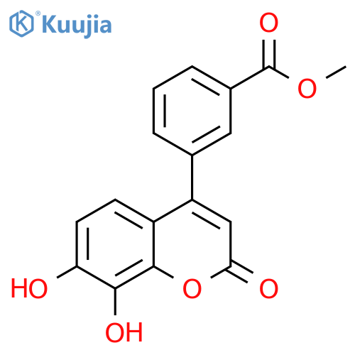 Benzoic acid, 3-(7,8-dihydroxy-2-oxo-2H-1-benzopyran-4-yl)-, methyl ester structure