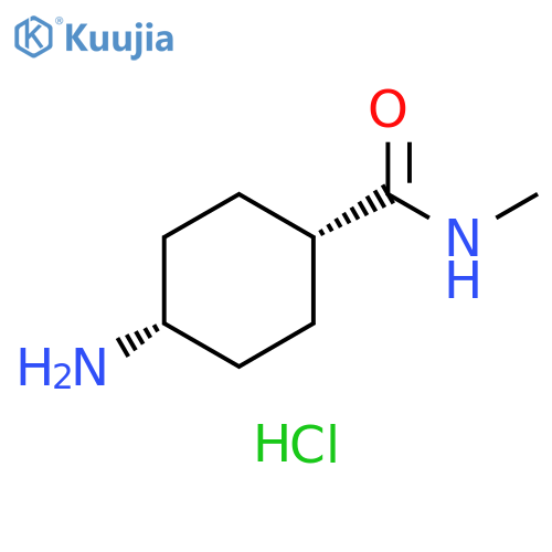 (1s,4s)-4-amino-N-methylcyclohexane-1-carboxamide hydrochloride, cis structure