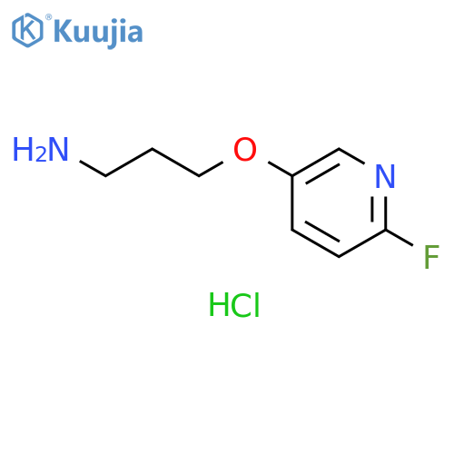 1-Propanamine, 3-[(6-fluoro-3-pyridinyl)oxy]-, hydrochloride (1:2) structure