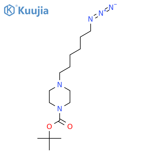 4-(6-Azidohexyl)-piperazine-1-carboxylic acid tert-butyl ester structure