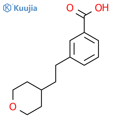 3-[2-(Tetrahydropyran-4-yl)-ethyl]-benzoic acid structure