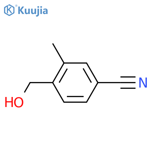 4-(Hydroxymethyl)-3-methylbenzonitrile structure