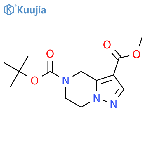 O5-Tert-butyl O3-methyl 6,7-dihydro-4H-pyrazolo[1,5-A]pyrazine-3,5-dicarboxylate structure