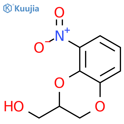 1,4-Benzodioxin-2-methanol, 2,3-dihydro-8-nitro- structure