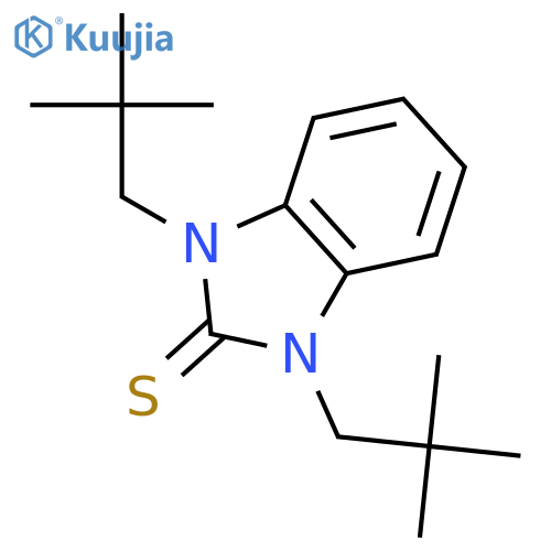 2H-Benzimidazole-2-thione, 1,3-bis(2,2-dimethylpropyl)-1,3-dihydro- structure