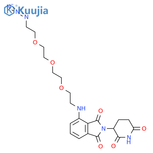 4-[[2-[2-[2-(2-Azidoethoxy)ethoxy]ethoxy]ethyl]amino]-2-(2,6-dioxo-3-piperidinyl)-1H-isoindole-1,3(2H)-dione structure