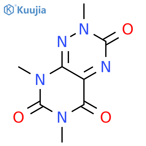 Pyrimido[5,4-e]-1,2,4-triazine-3,5,7(6H)-trione,2,8-dihydro-2,6,8-trimethyl- structure
