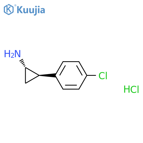 (1S,2R)-2-(4-Chloro-phenyl)-cyclopropylamine hydrogen chloride structure