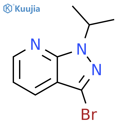 1H-Pyrazolo[3,4-b]pyridine, 3-bromo-1-(1-methylethyl)- structure