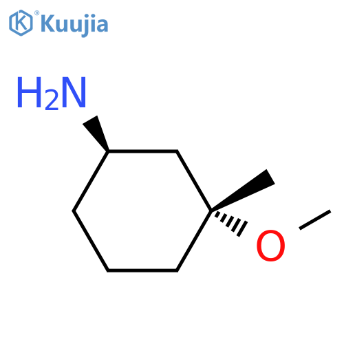 trans-3-Methoxy-3-methyl-cyclohexylamine structure