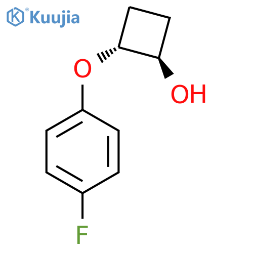(1R,2R)-2-(4-fluorophenoxy)cyclobutan-1-ol structure