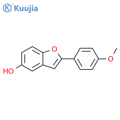5-Benzofuranol, 2-(4-methoxyphenyl)- structure