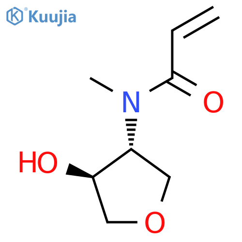 N-(3R,4S)-4-hydroxyoxolan-3-yl-N-methylprop-2-enamide structure
