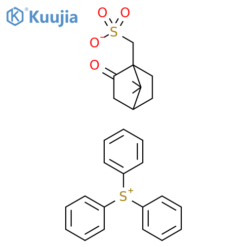 triphenylsulfanium {7,7-dimethyl-2-oxobicyclo[2.2.1]heptan-1-yl}methanesulfonate structure