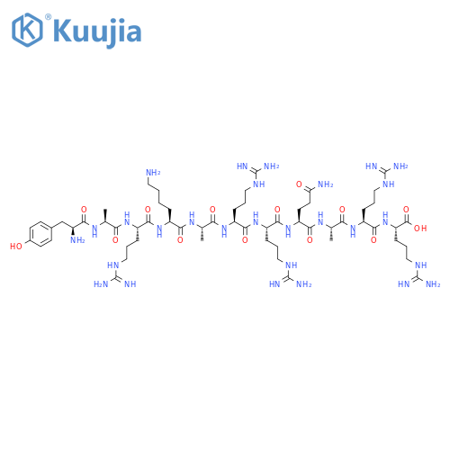 L-Arginine,L-tyrosyl-L-alanyl-L-arginyl-L-lysyl-L-alanyl-L-arginyl-L-arginyl-L-glutaminyl-L-alanyl-L-arginyl- structure