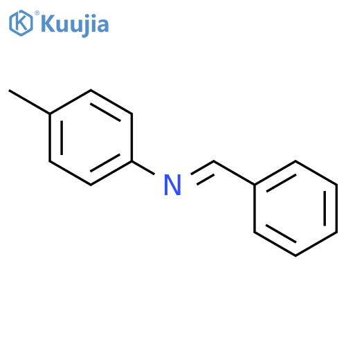 (E)-N-Benzylidene-4-methylaniline structure