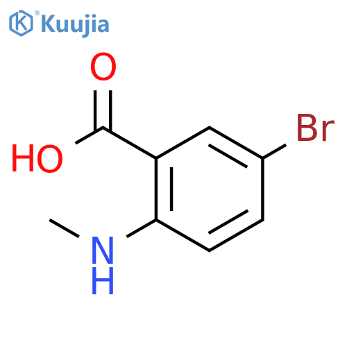 5-Bromo-2-(methylamino)benzoic acid structure