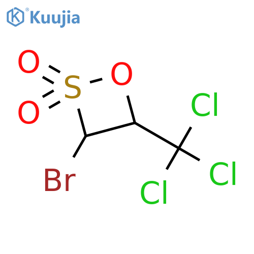 1,2-OXATHIETANE, 3-BROMO-4-(TRICHLOROMETHYL)-, 2,2-DIOXIDE structure