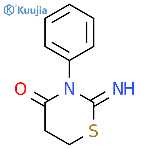 4H-1,3-Thiazin-4-one, tetrahydro-2-imino-3-phenyl- structure