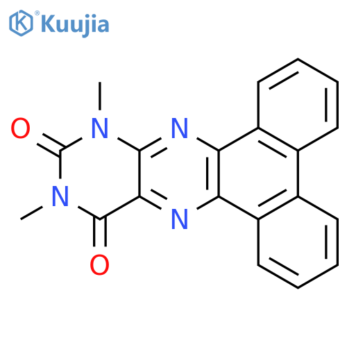 Phenanthro[9,10-g]pteridine-11,13(10H,12H)-dione, 10,12-dimethyl- structure