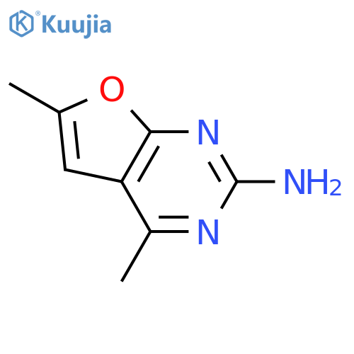 4,6-dimethylfuro2,3-dpyrimidin-2-amine structure