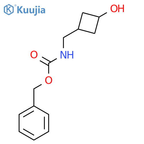 benzyl N-[(3-hydroxycyclobutyl)methyl]carbamate structure
